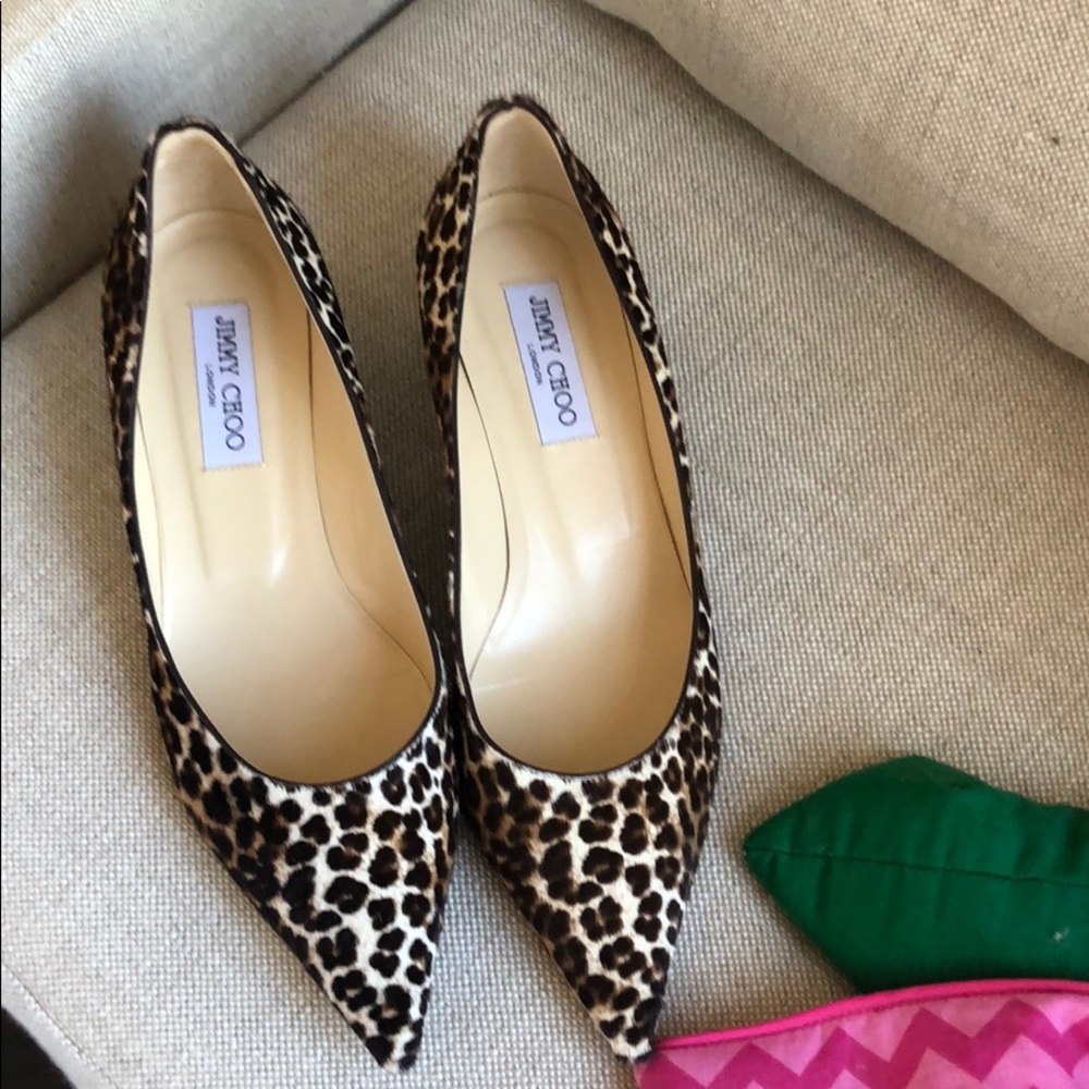Jimmy Choo leopard kitten heels